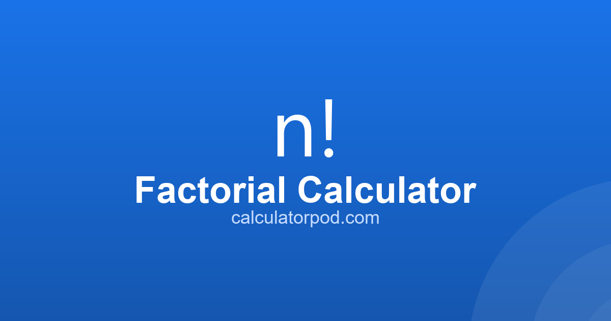 Npr Calc Factorial Calculator - n!, Permutations nPr and Combinations